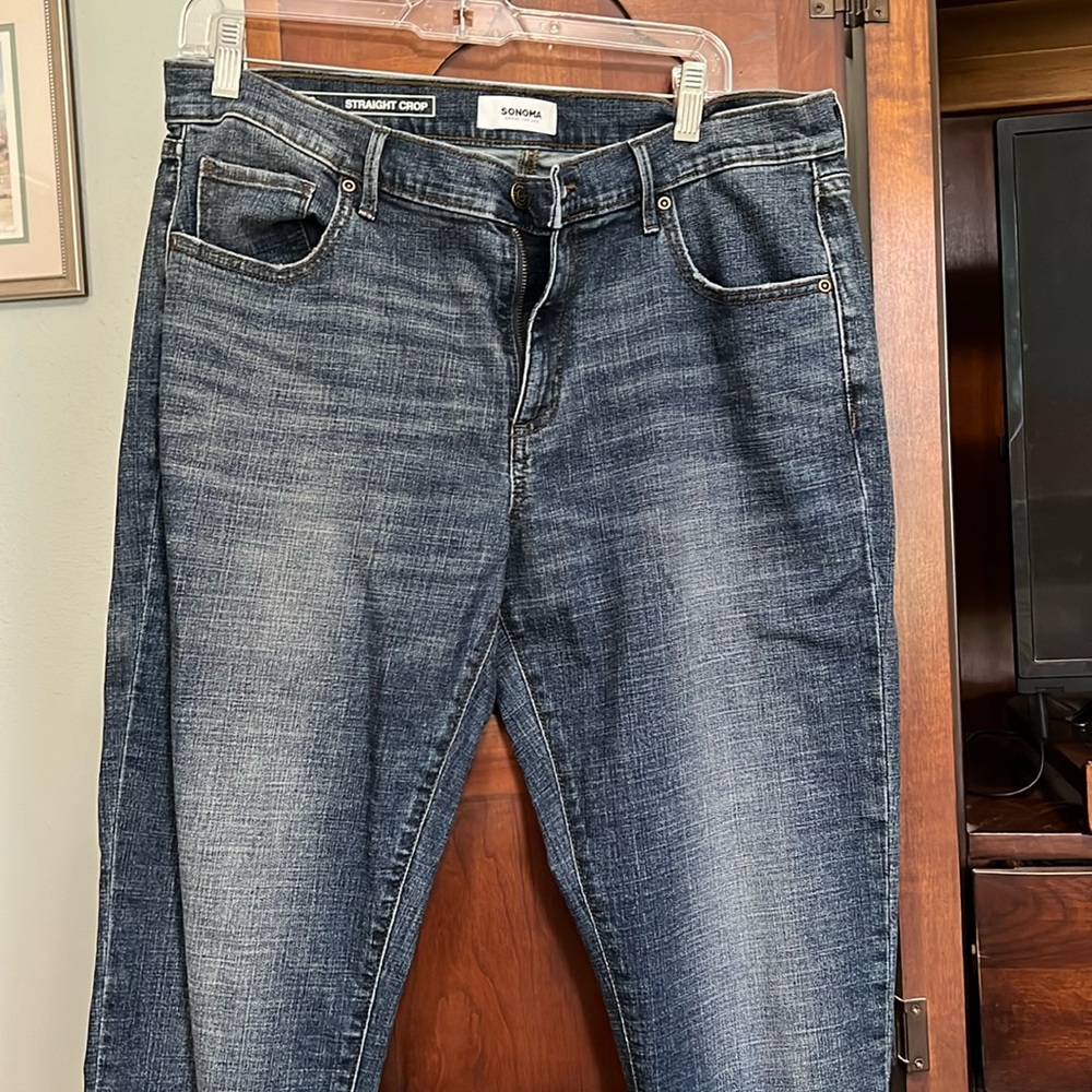 Sonoma straight crop jeans